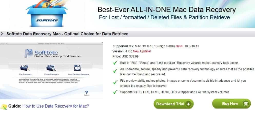 Softtote Data Recovery for Mac