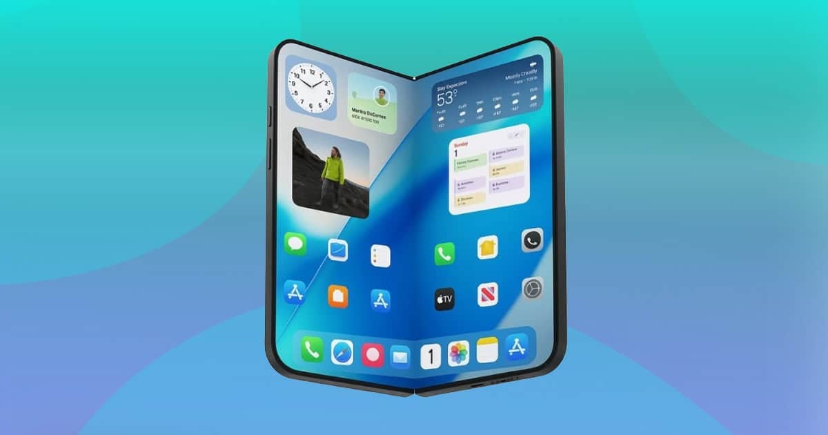 iPhone Fold Concept: Apple's Foldable Display With Full iOS Home Screen